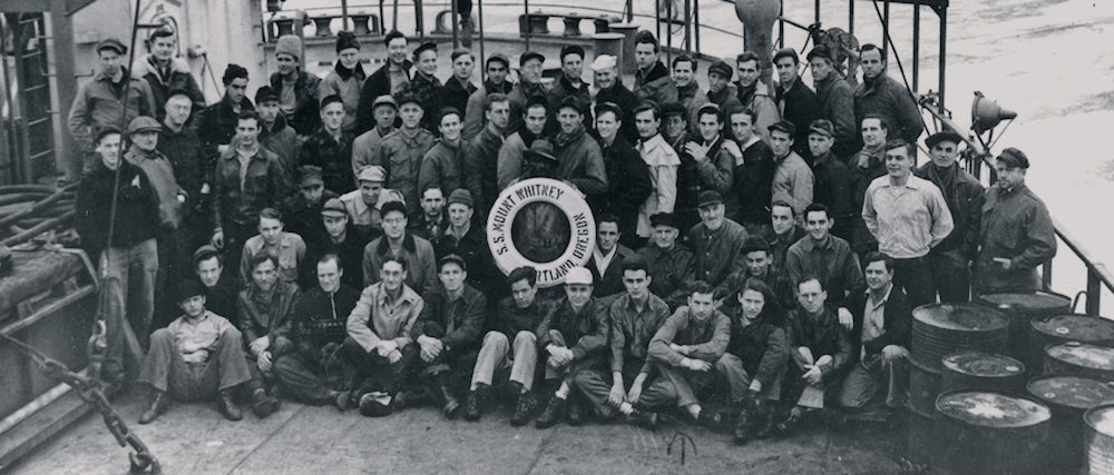 Historical Photo of Seagoing Cowboys