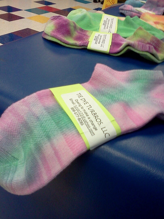 These awesome socks are being used to help end hunger and poverty! Photo credit: Tye Dye Turbros, LLC