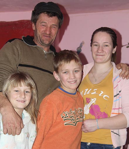 The Lacatusu family in Romania