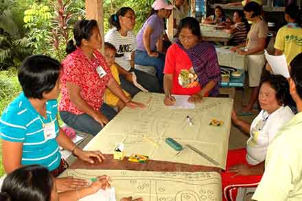 RISE Project families during hazard mapping.