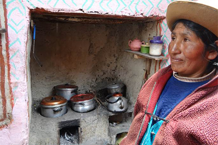 Epifania at her home in Peru
