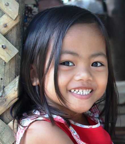 Maria Janine, 4, wants to be a teacher.