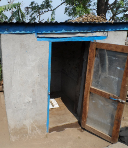 a toilet at a home in nepal