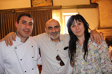 Yura with his wife Ani-Yura and Armenian Actor Michael Poghosyan