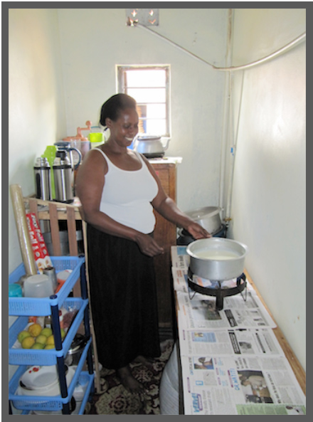 Biogas has transformed her kitchen