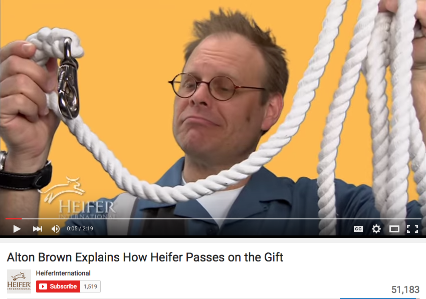 Video: Alton Brown Explains How Heifer Passes on the Gift