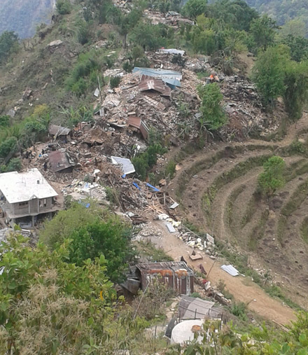 Khatri's hometown of Ghorka was the epicenter of the April 25 earthquake