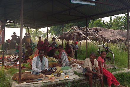 The women of Jaya Durga Self-Help Group petitioned district officials to help finance a permanent structure for the new market.