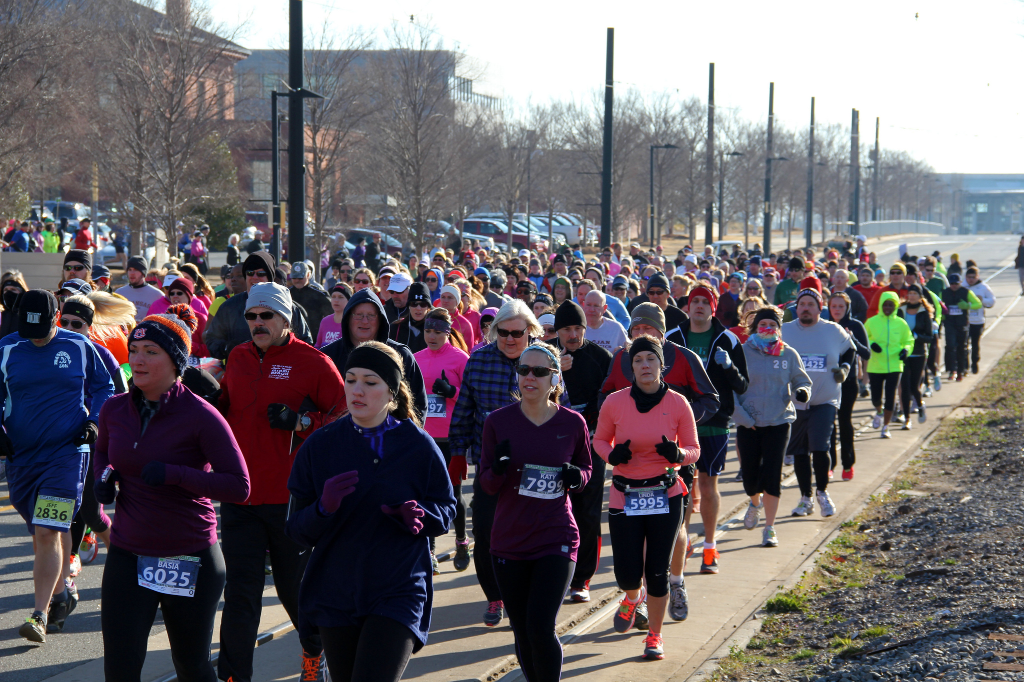 Little Rock Marathon runners, doing what they do best.