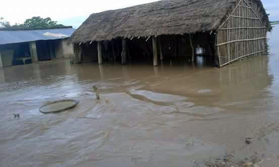 Flood damage in Fattepur Banke