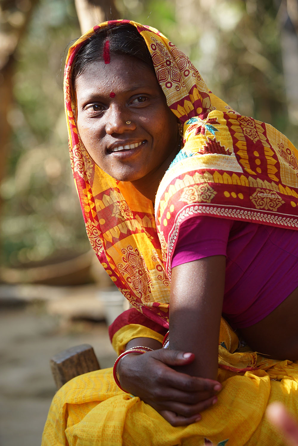 Ichhasakti’s daily sacrifices of water, which she pours on the basil plant growing atop the altar, is believed to offer her some cosmic protection from cobras, and also from the deadly kraits and vipers that prowl the jungles of northern India.