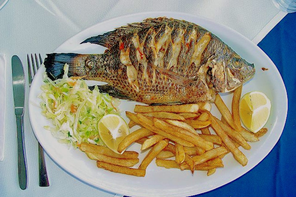 In Igunga, fish is usually fried whole and, while it might be a little uncomfortable to look your food in the eye while you eat it, I challenge you to find tastier tilapia.