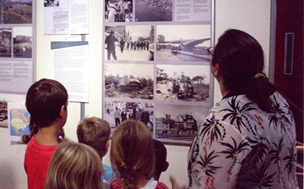 German children learn about the seagoing cowboys