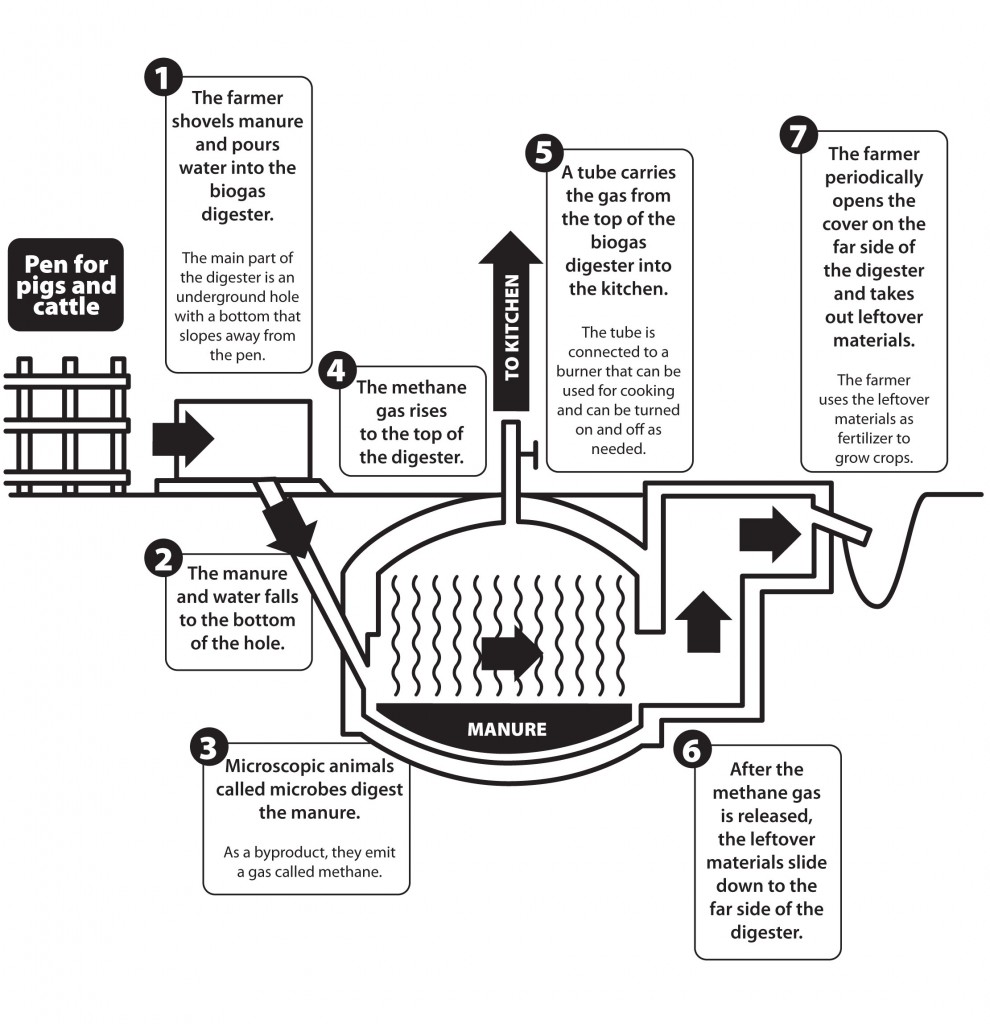 diagram biogazu