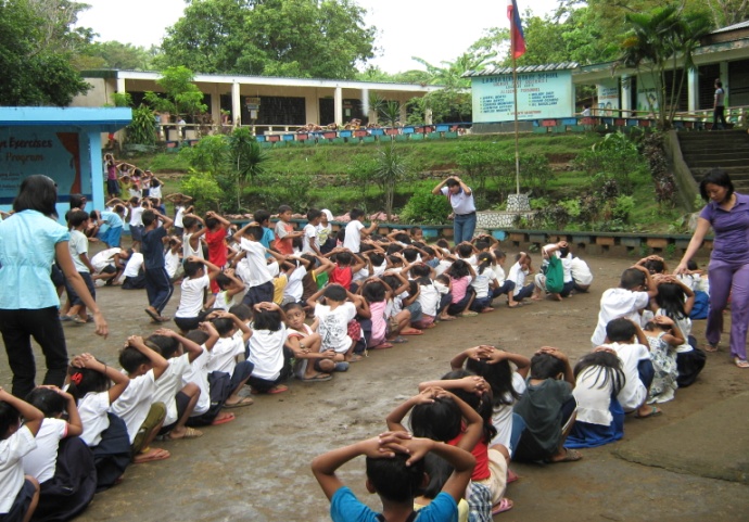 Disaster Reduction: Disaster Drill at a school