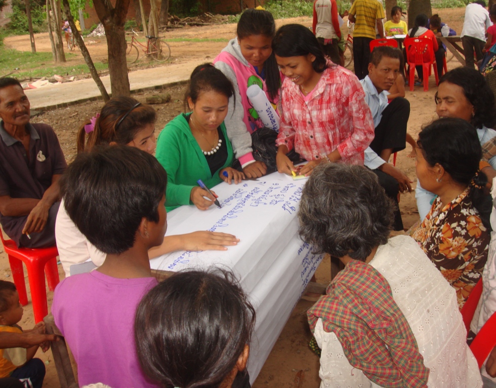 Krouch Souk, from Heifer Cambodia, works to train community members about finances and literacy. She is a finalist for the Half the Sky Movement Students Rebuild Award.  
