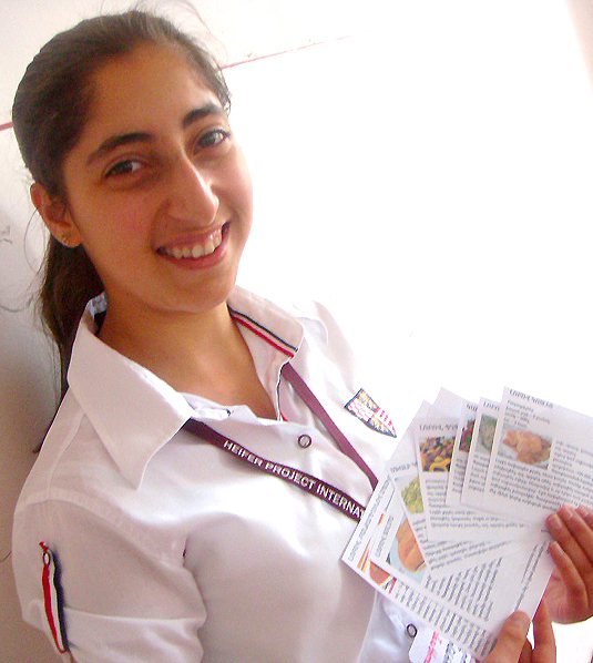 Giving out recipes with her haricot bean sales gave Shushan's business an innovative approach. Photo by Anna Arakelyan