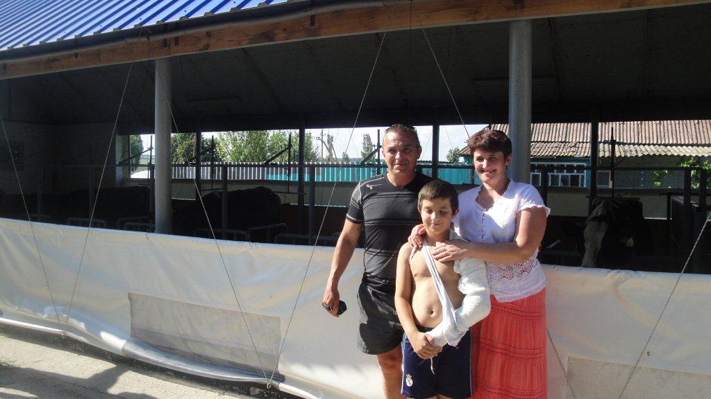Antonia and her Family, rural Ukraine