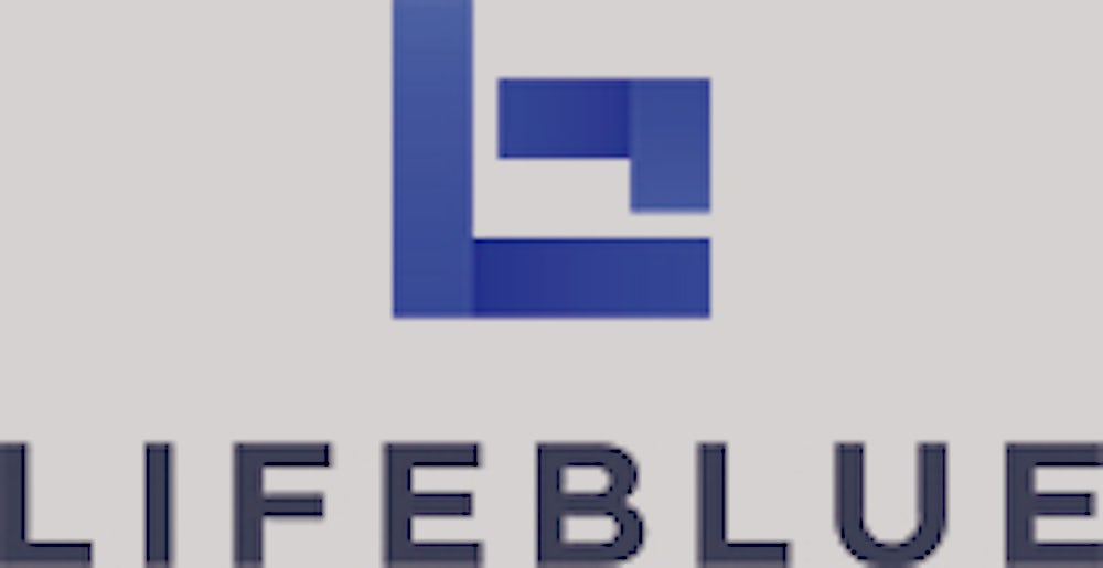 Lifeblue logo.