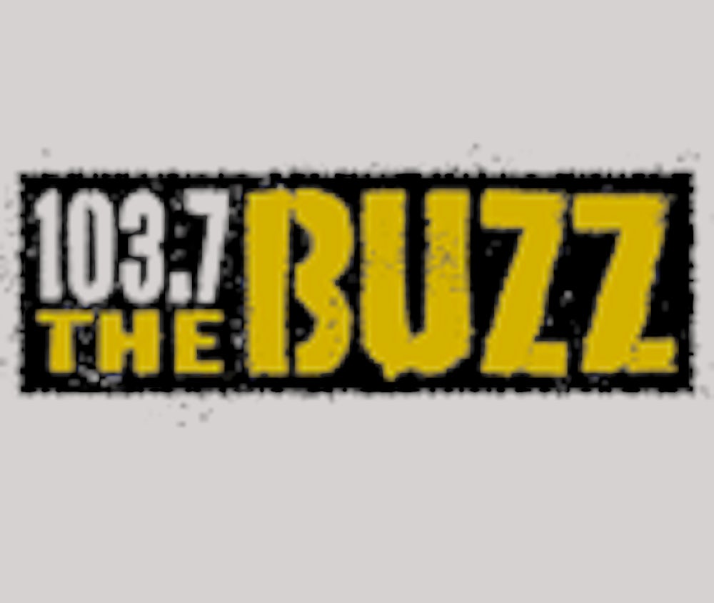 1037 the buzz logo.