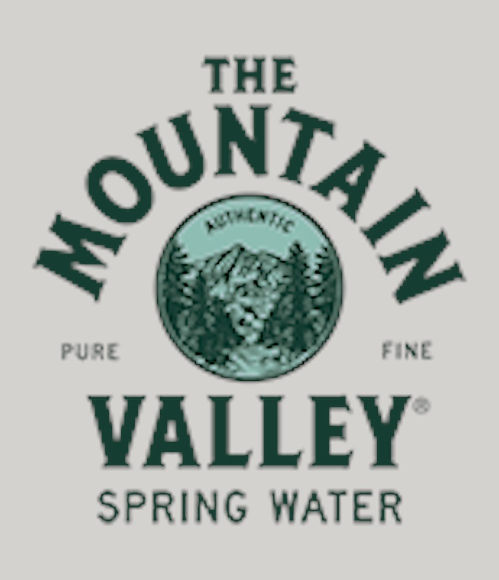 Mountain Valley Spring Water logo.