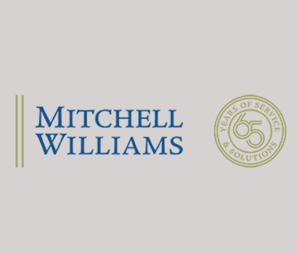 Mitchell Williams Logo - 65 years of service.