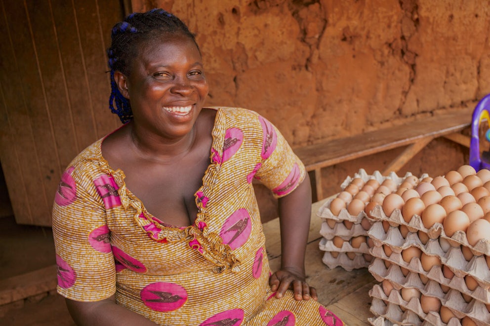 Heifer Participant with her eggs