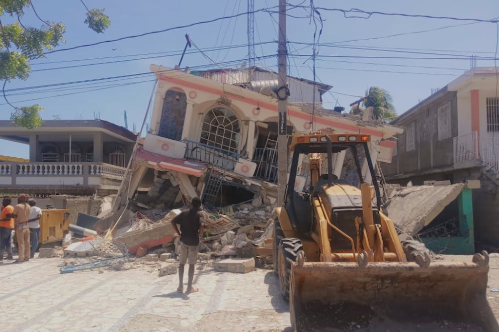 Damage from Haiti earthquake