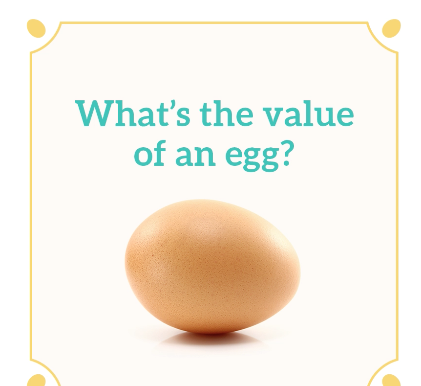 What's the value of an egg?