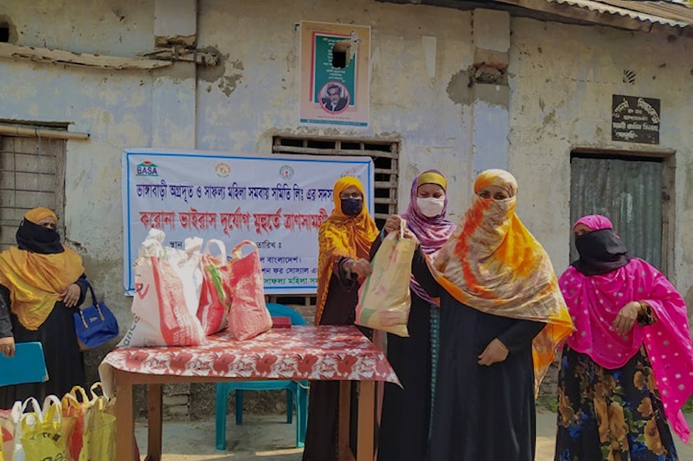 Bangladesh Cooperatives Care for Communities Struggling During COVID-19 Lockdown.