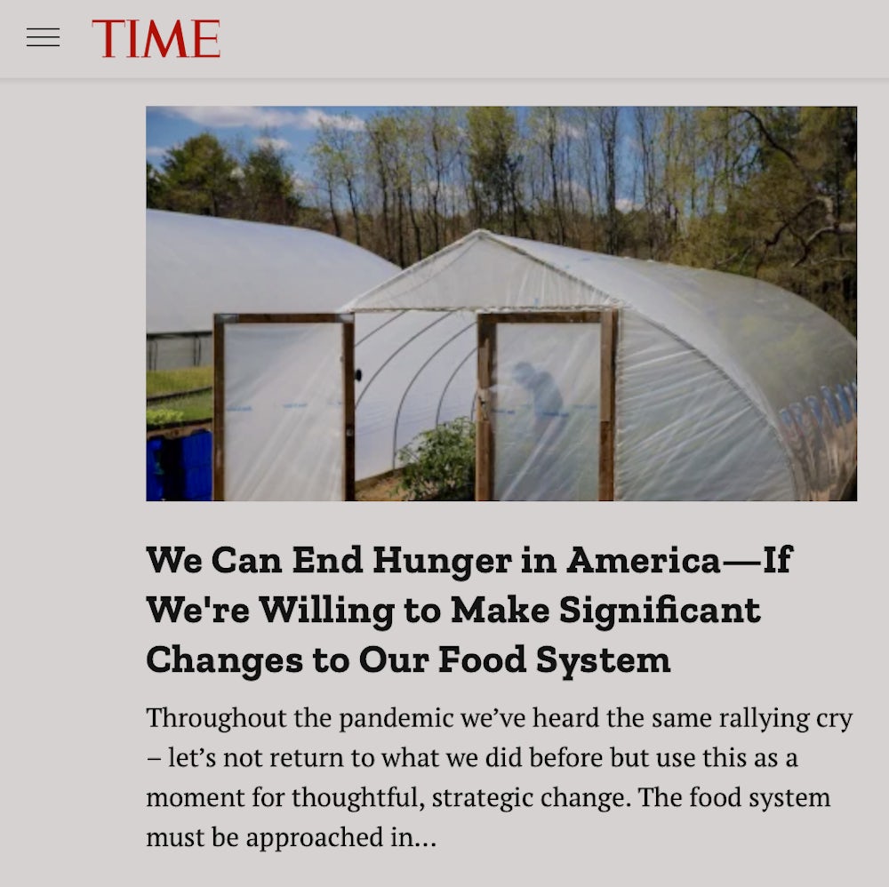 Screenshot of article from Time 