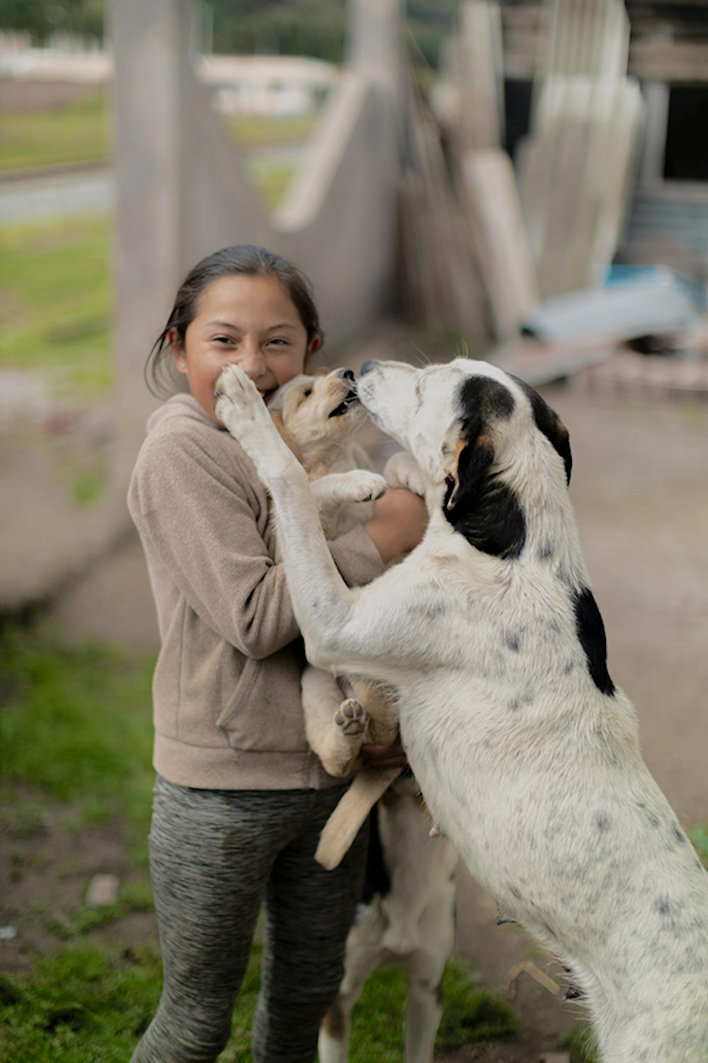 Joselyn Estefanía Casco (11), loves dogs and wants to be a veterinarian when she grows up.