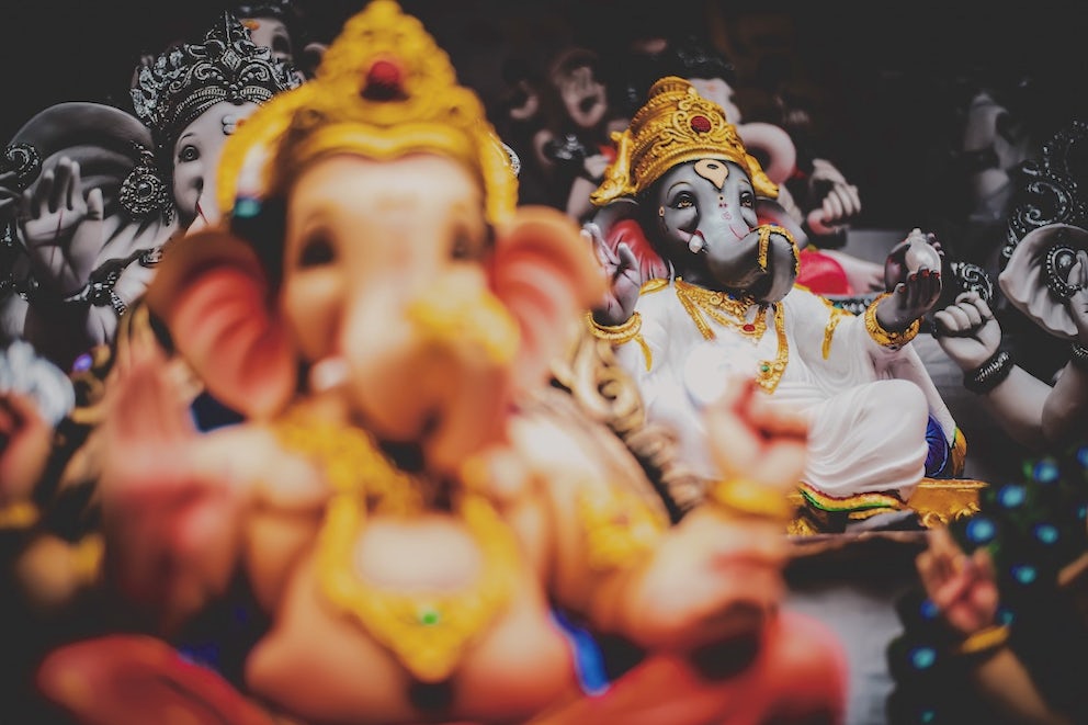 Statues of the Hindu god Ganesh