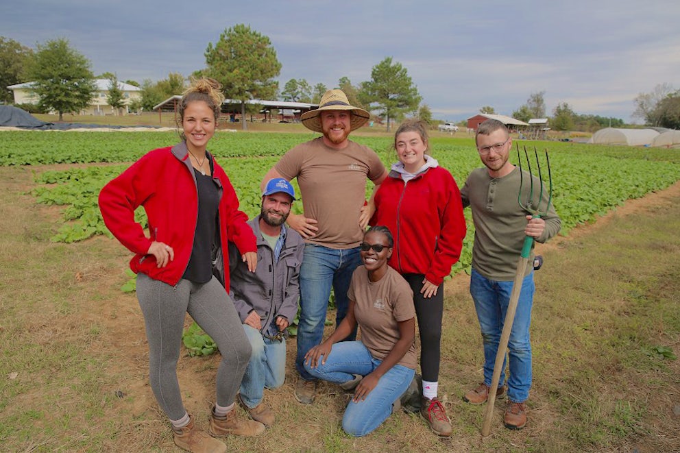group of volunteers