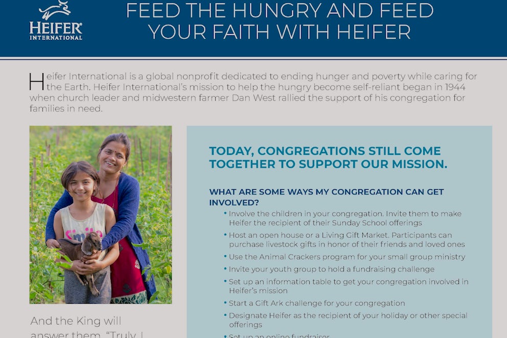 Heifer faith programs FAQ