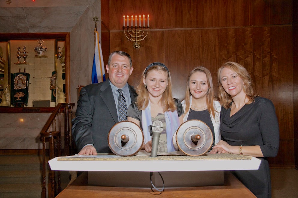 family at a mitzvah